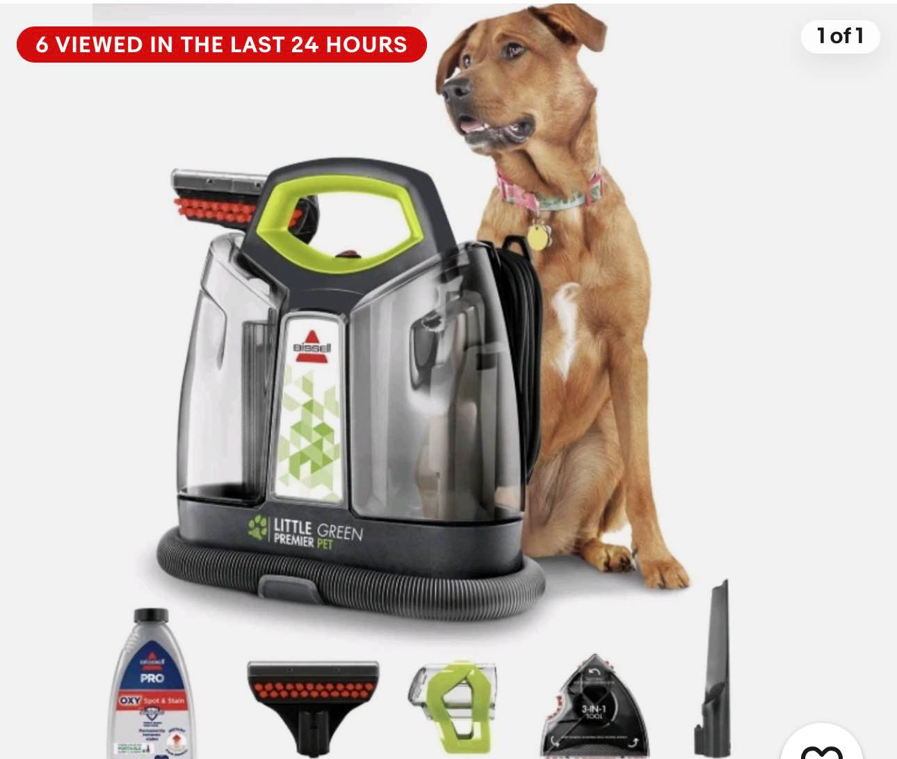 bissell little green premier portable deep cleaner