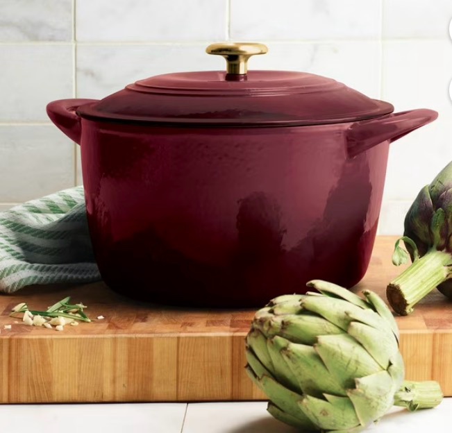 tramontina enameled cast iron 7-quart covered round dutch oven