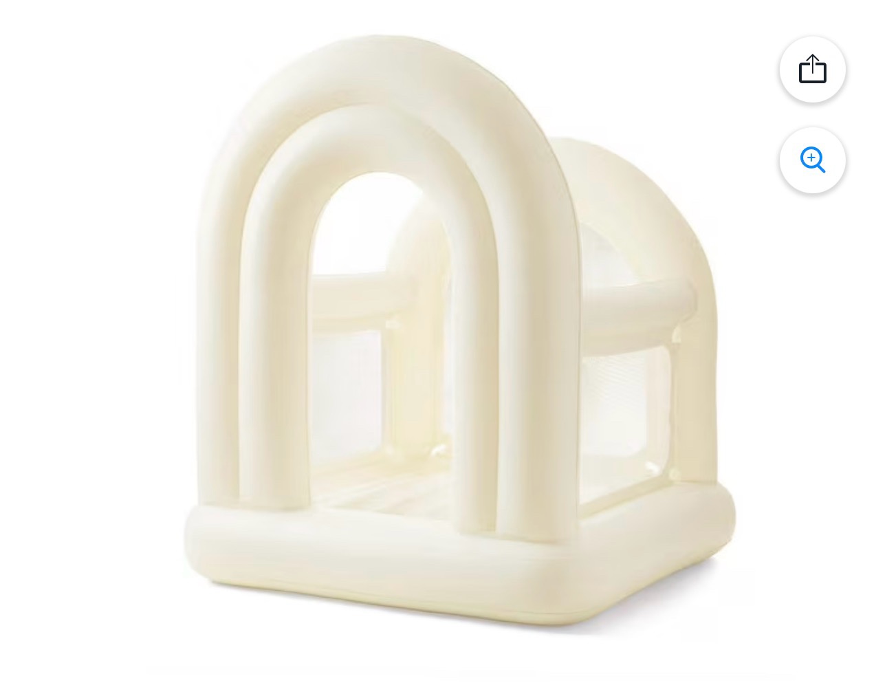 member's mark cream indoor double arch bounce house
