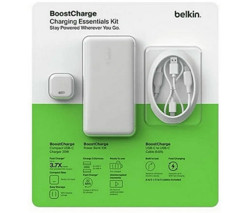 belkin boost charge 20w wall charger with 10k powerbank bundle