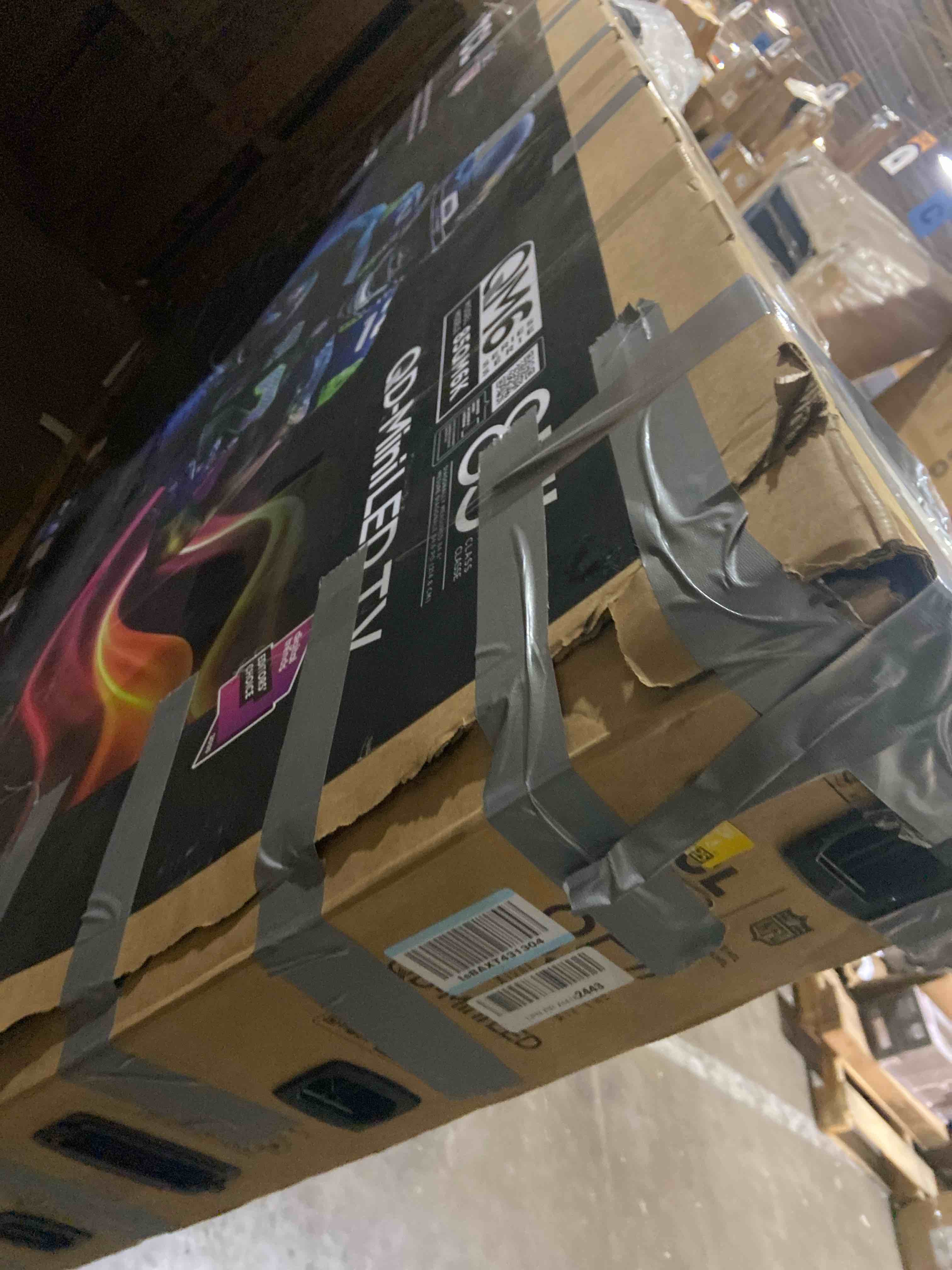 Condition photo showing As Is for TCL 85 Inch Class QM6K Series | Mini LED QLED 4K HDR | 85QM6K, 2025 Model | 120HZ-144HZ High Brightness Smart Google TV Dolby Atmos Onkyo Audio | Voice Remote Alexa Gaming Streaming Television