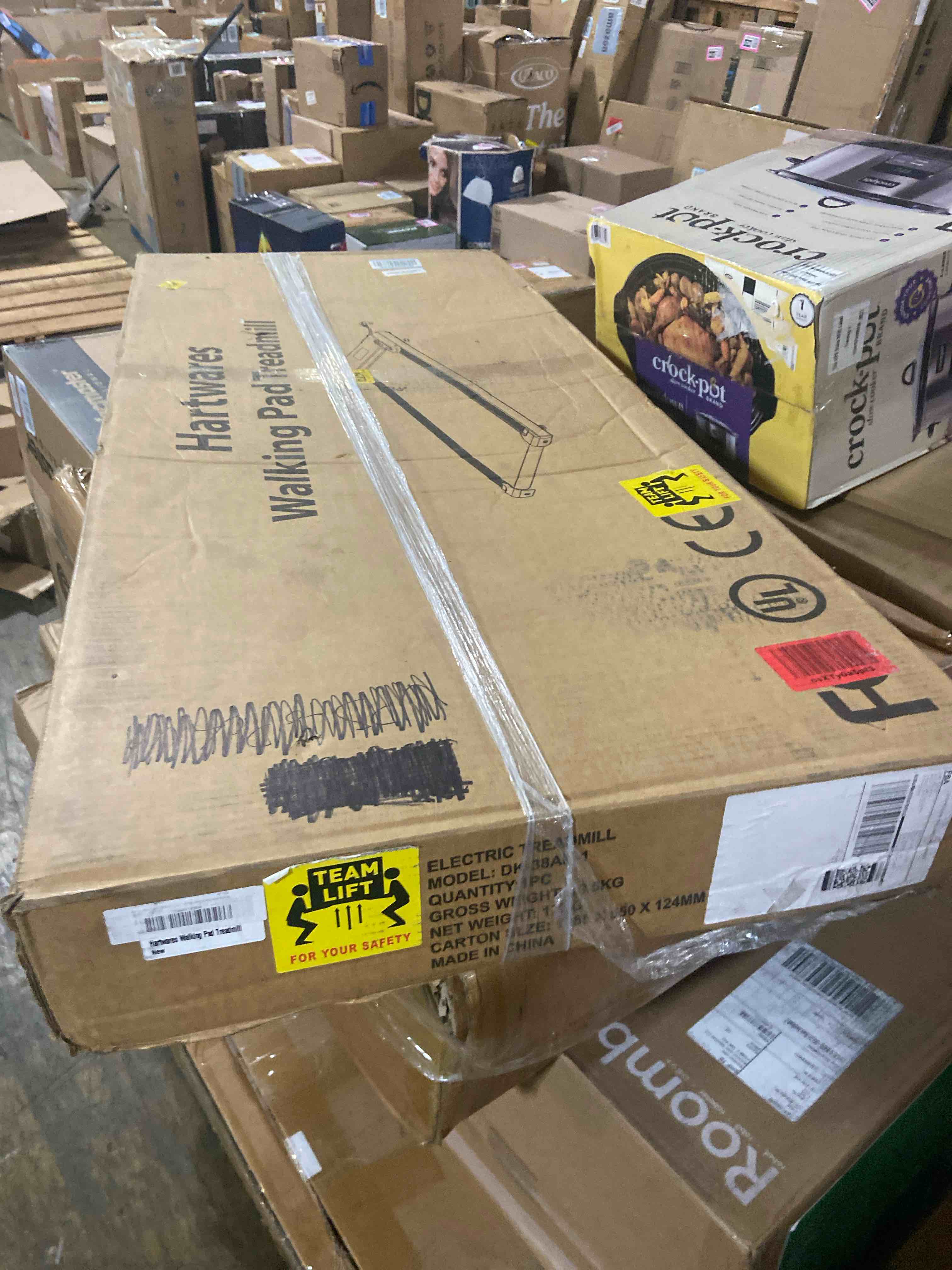 Condition photo showing As Is for NeoSilent Walking Pad Treadmill Under Desk for Home with BLDC Core and Extra-Large Belt, App and Remote Control, Portable and Compact for Small Space Charcoal Black