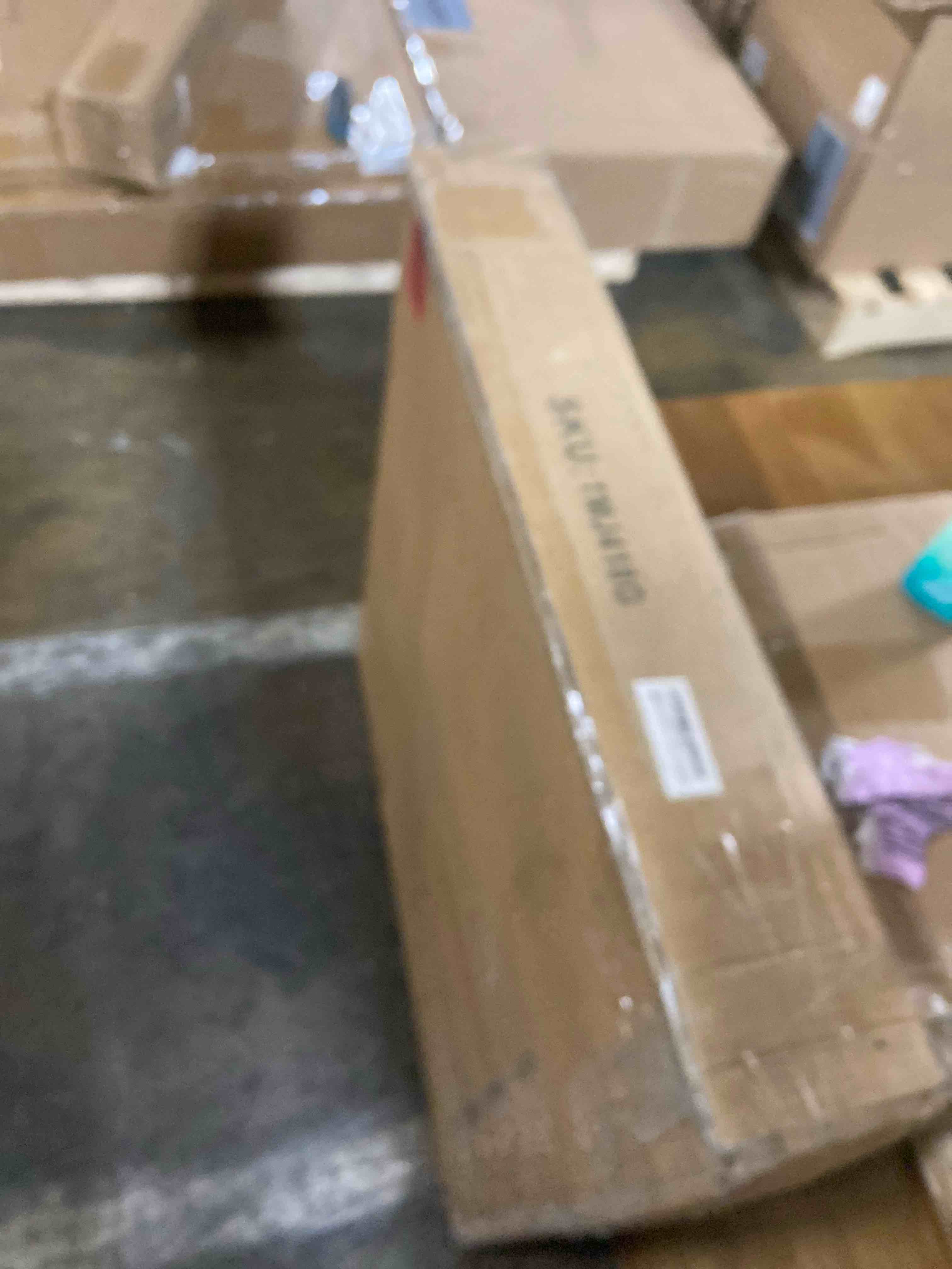 Condition photo showing New/Like New for IBUYKE Narrow End Table with 3 Storage Shelves, Industrial Sofa Side Table, Double Round Metal Frames, Slim Nightstand and Bedside Table for Bedroom, Living Room, White with Gold UTMJ418G