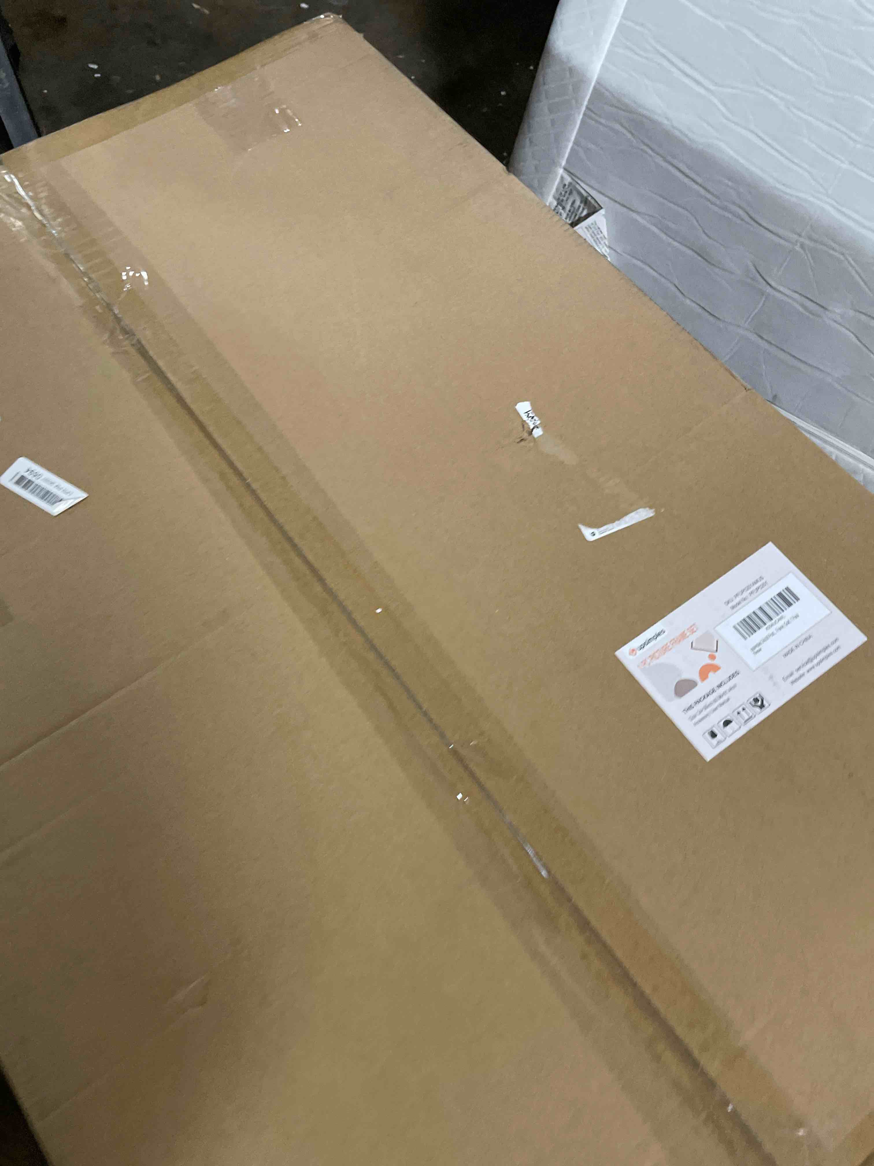 Condition photo showing New/Like New for upsimples 24x36 Poster Frame, Display Pictures 20x30 with Mat or 24x36 Without Mat, Wall Hanging Picture Frame, Gold, 1 Pack Gold 24x36