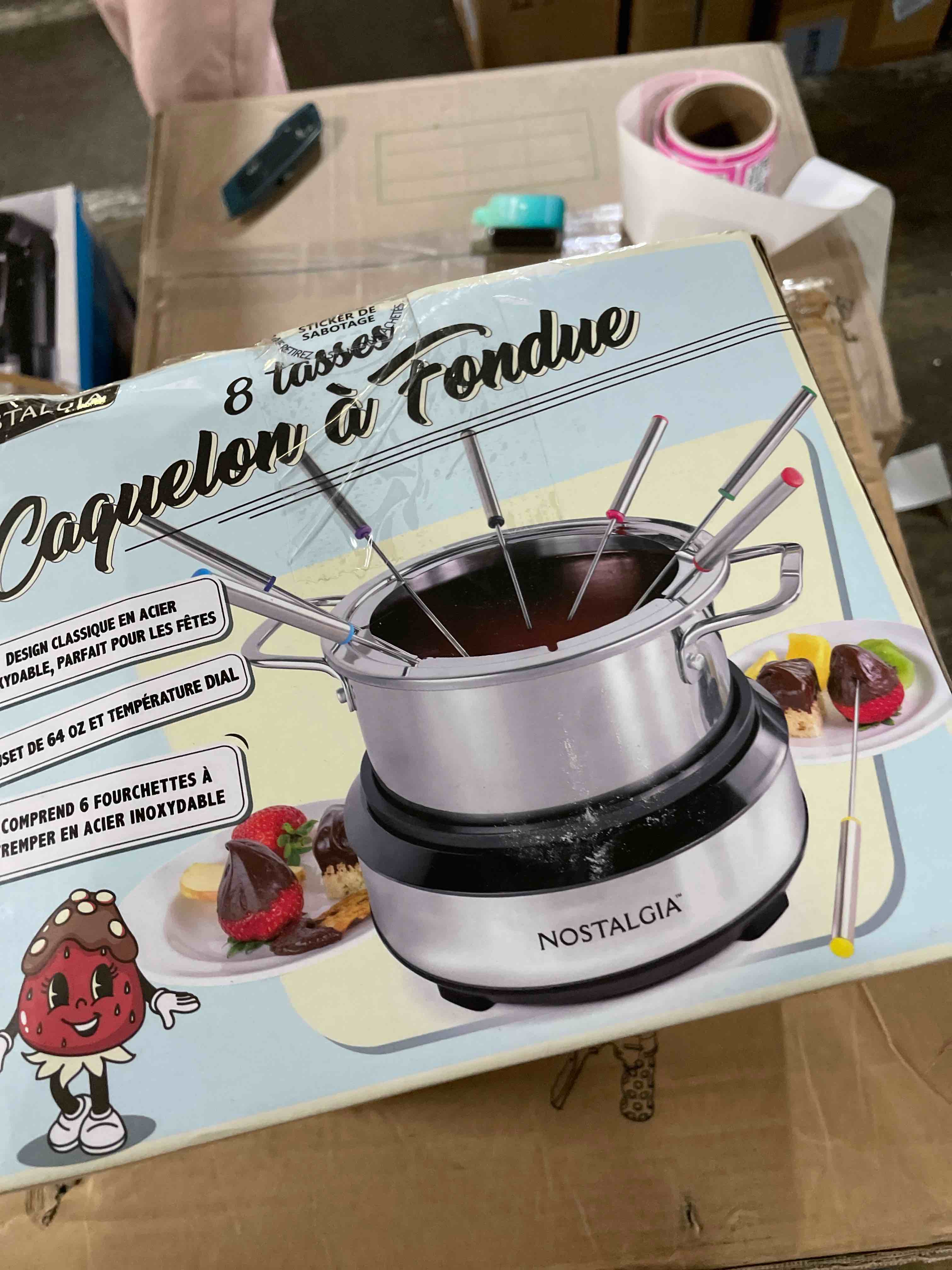 Condition photo showing Good Condition for 8 Stick Stainless Steel Fondue Pot