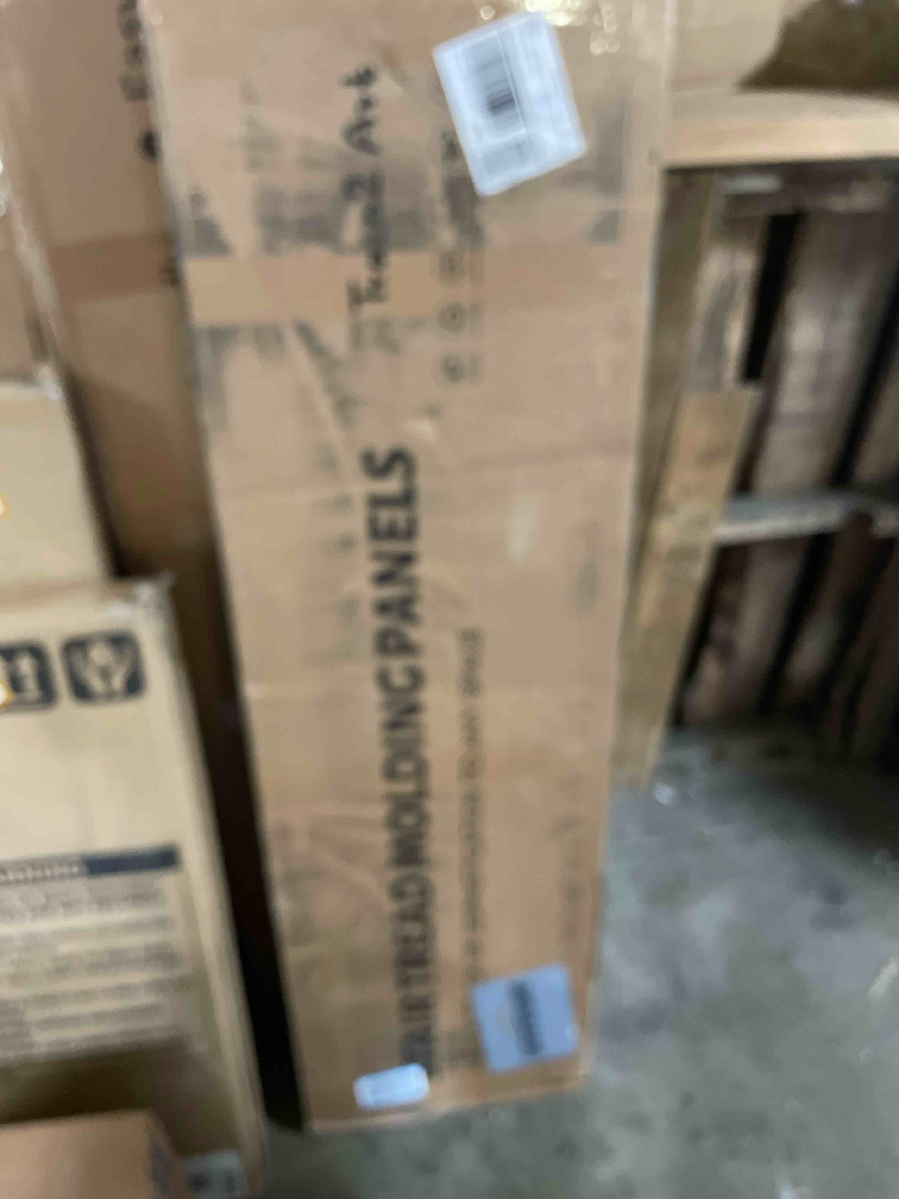 Condition photo showing New/Like New for Non Slip Stair Treads for Stair Remodel, 4 Pieces 47x11.8 inch Wood Plastic Composite Stair Treads for Home Decor with 2 inch Square Nose Profile Bullnose Wood Treads Caps (Oak)