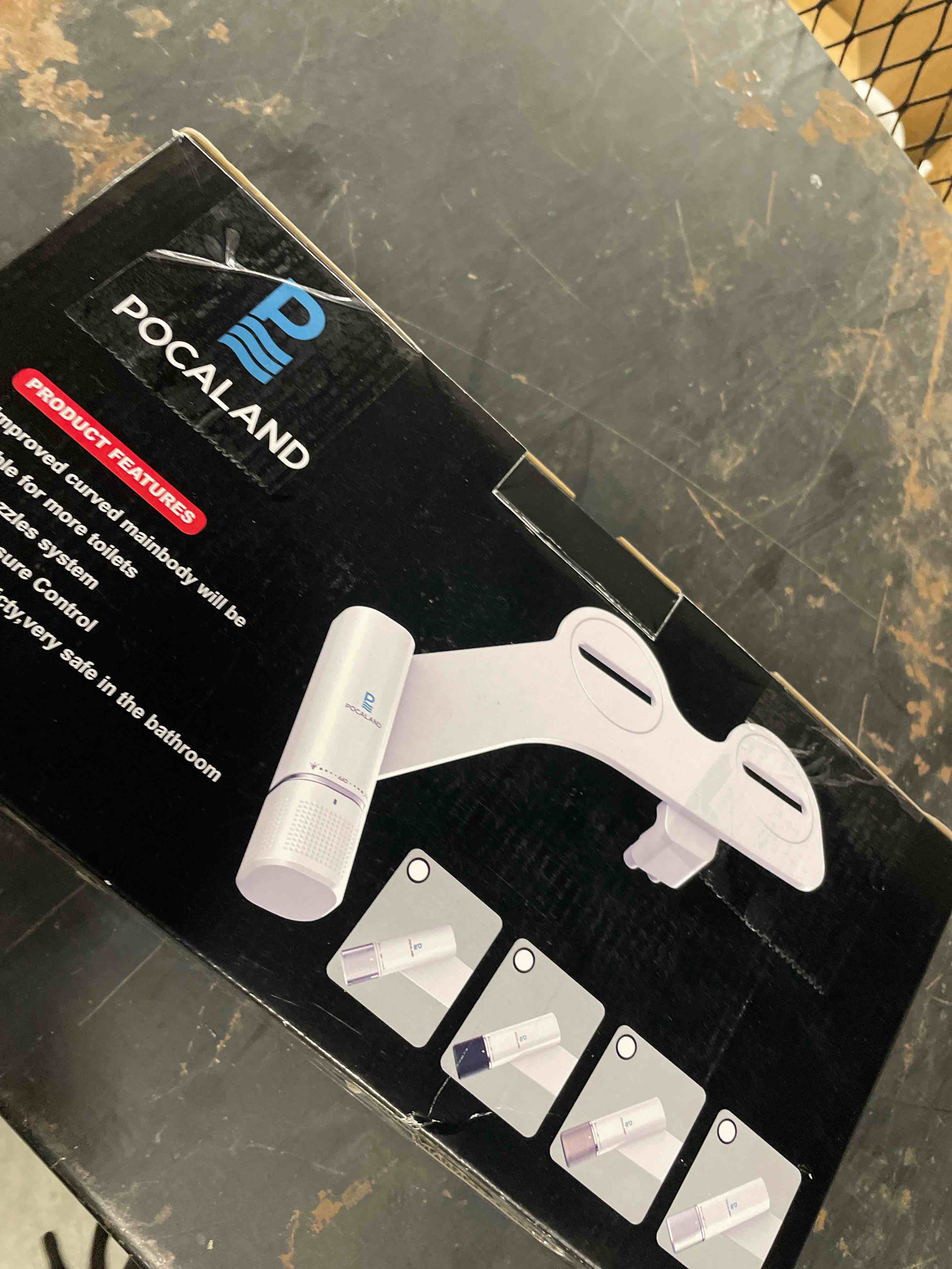 Condition photo showing New/Like New for Ultra-Slim Bidet Attachment, Posterior&Feminine Wash-(Retractable Dual Nozzles), Non-Electric Bidet Attachment for Toilet Seat, Adjustable Fresh Cold Water Pressure, Stainless Steel Inlet (White)