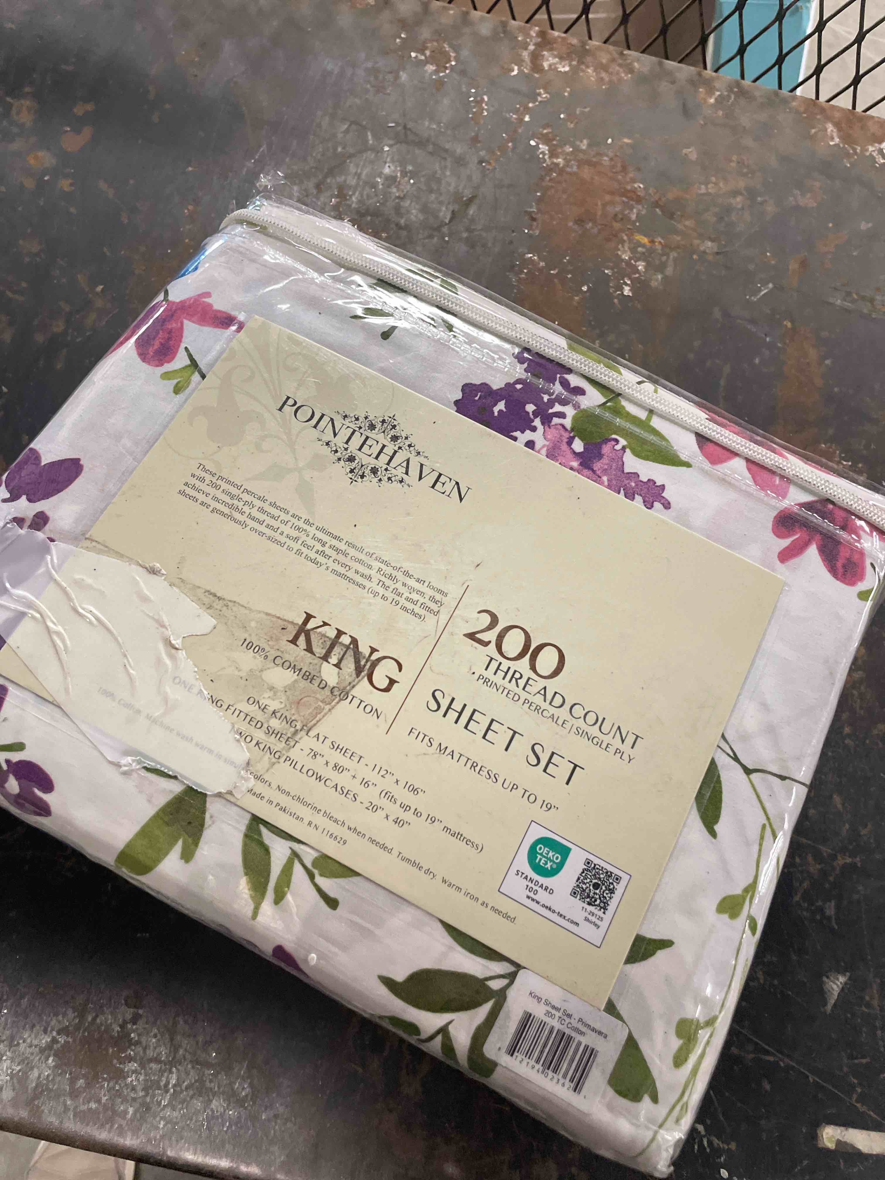 Condition photo showing New/Like New for Primavera 100% Cotton Percale Floral Sheet Set