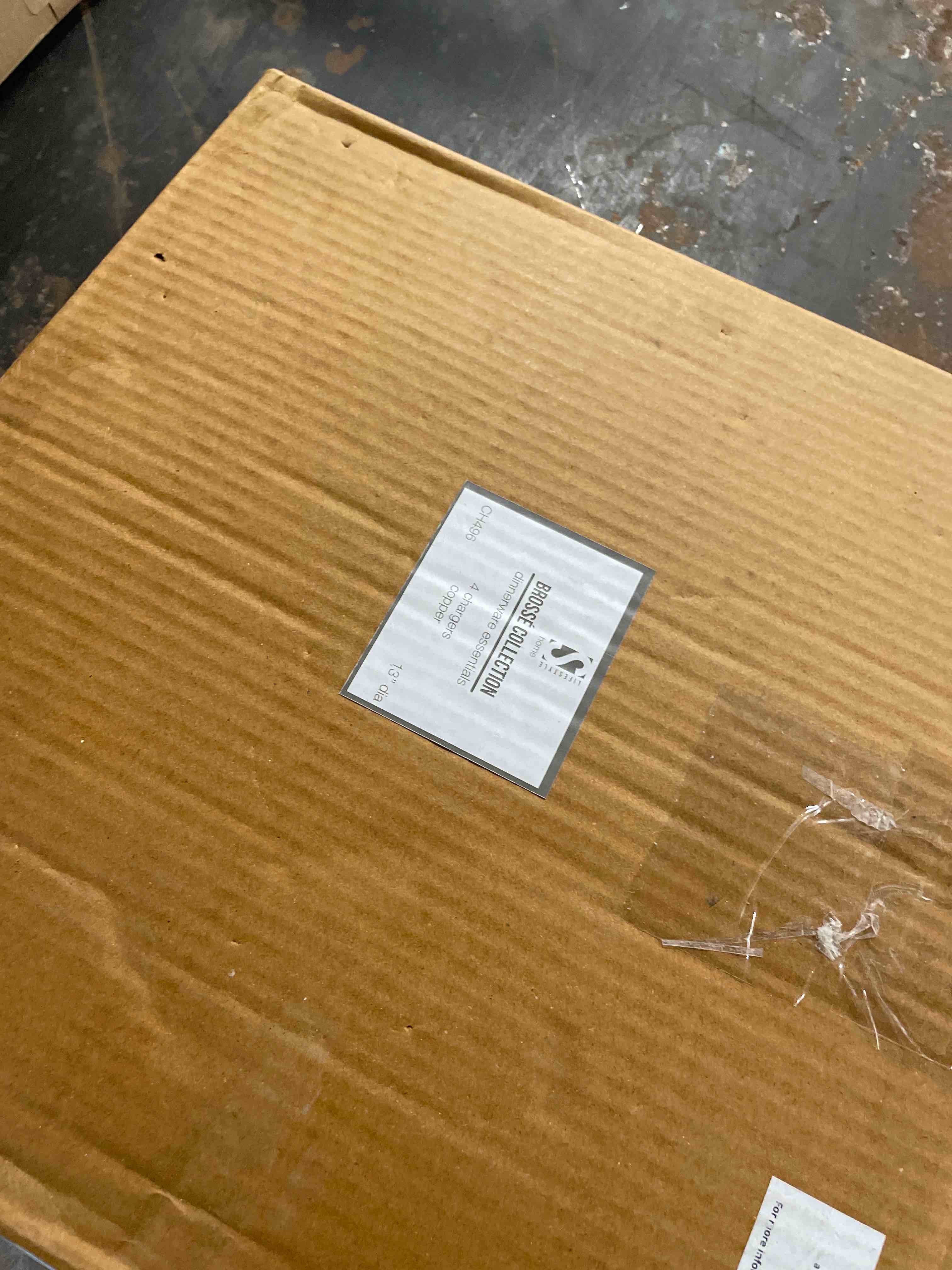 Condition photo showing New/Like New for Zadia Brushed Metal Charger Plate (Set of 4)