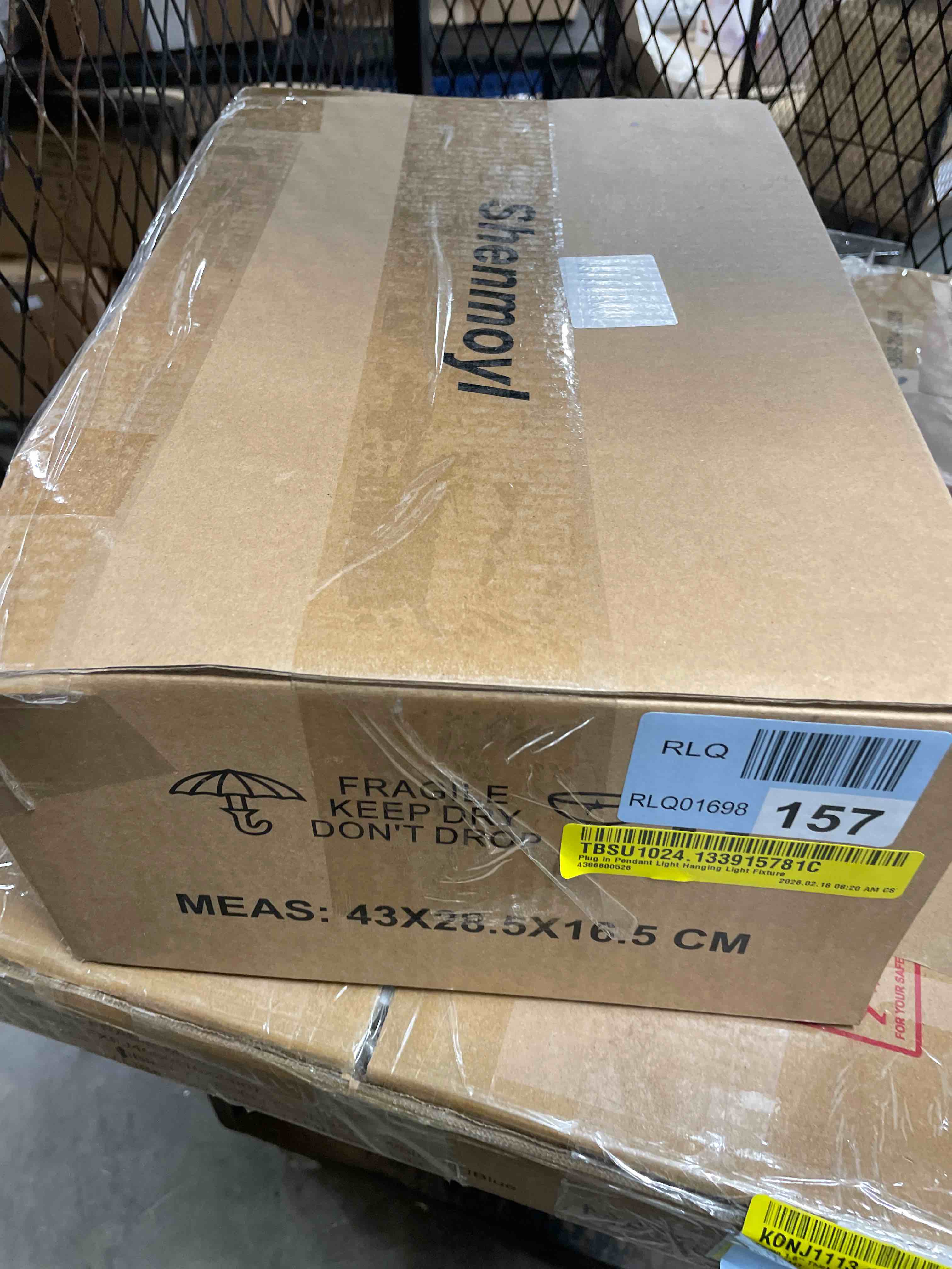 Condition photo showing New/Like New for Pendant Light 2 Pack with Green Striped Glass Lmapshade, Brass Vintage Pendant Light Adjustable Hanging Light for Kitchen Island Dining Room Hallway Z-Striped Green new Hardwired 2 light