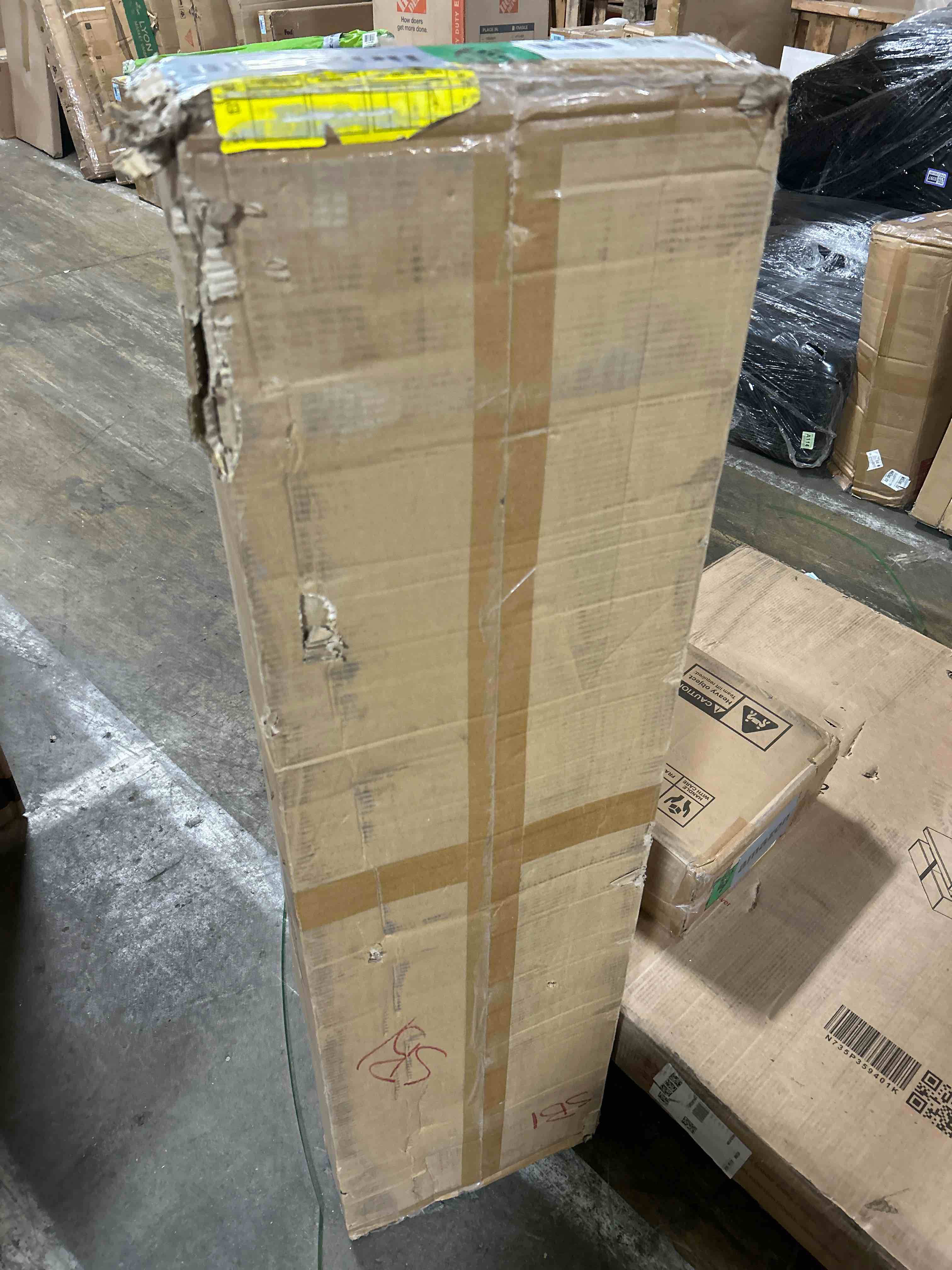 Condition photo showing New/Like New for Amazon Basics Electric Standing Desk, Height Adjustable Home Office Desk, Black/Walnut Effect