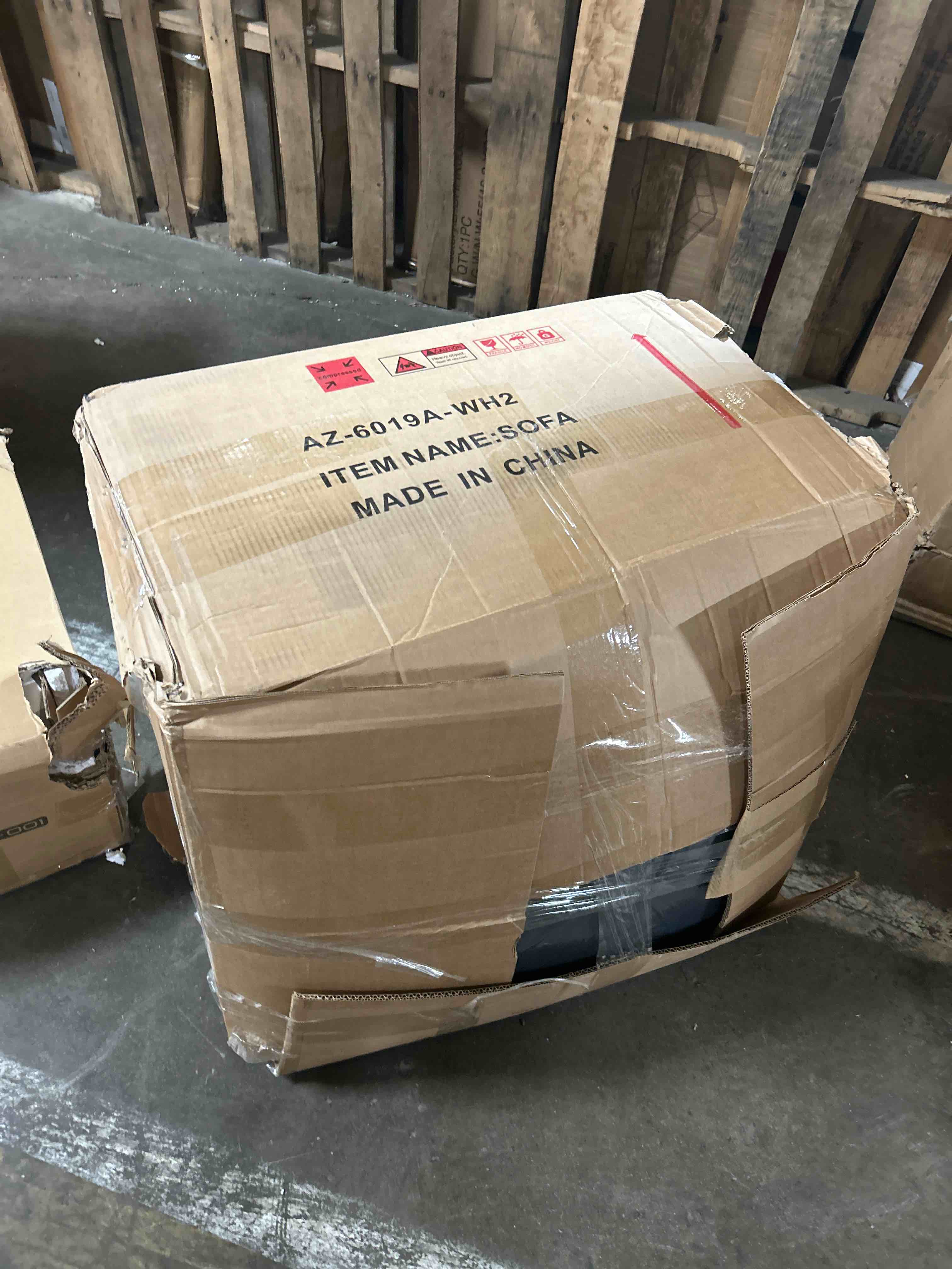 Condition photo showing As Is for Yates Home PU Leather Couch Sofa Cushion Slipcover Water-Proof Elastic Chair RV Seat Covers Loveseat Sofa Furniture Protector Slip Cover for Settee Seater Replacement in Living Room?3 Pieces, Black? 3 Cushion Sofa Black