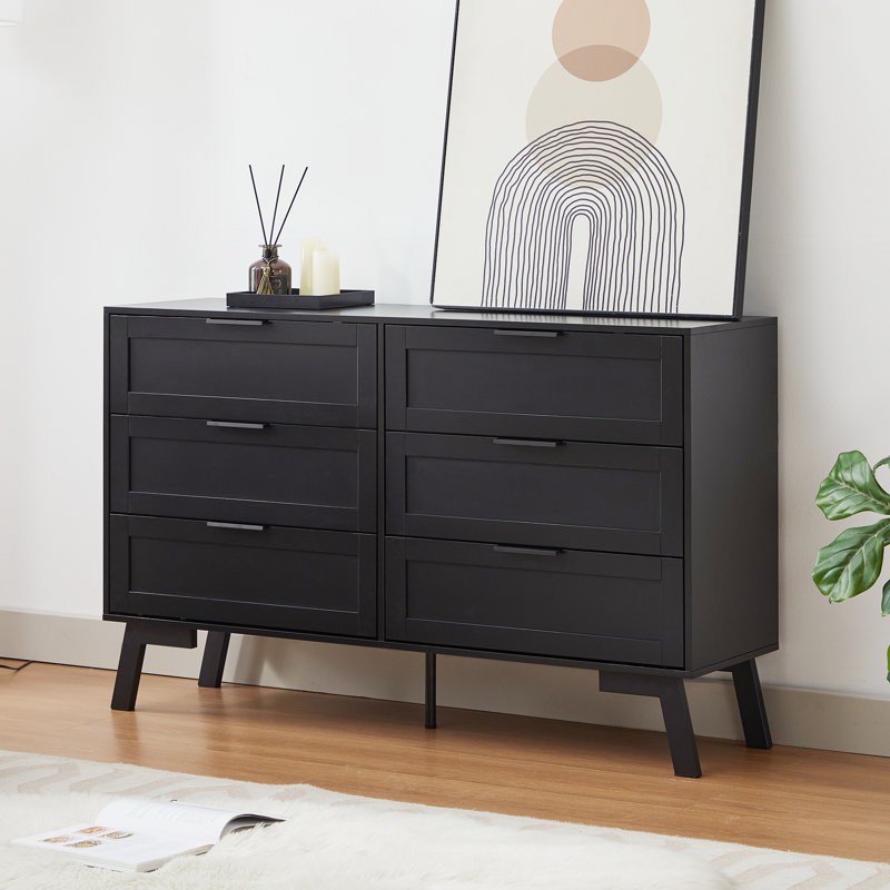 Cailan 46.9" Wide 6-Drawers Accent Chest By Ebern Designs