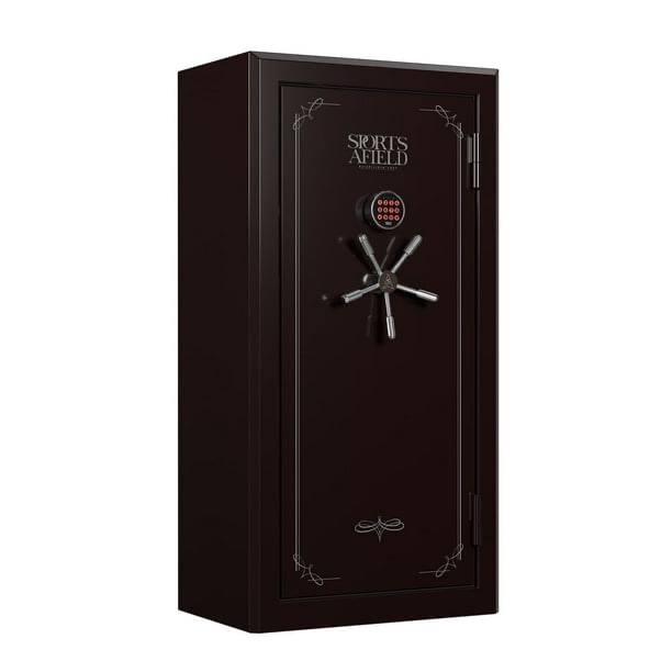 Sports Afield 32-Gun Fireproof and Waterproof Safe with Electronic Lock - 5 spoke handle severed off, door will not open.