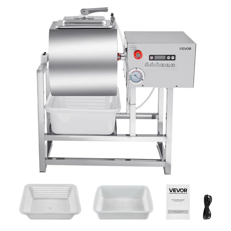 Condition photo showing Good Condition for Vacuum Meat Tumbler Marinator Machine 40L for Chicken, Steak, and Fish, Commercial Use - (USED) (plastic collection tub sold separately)