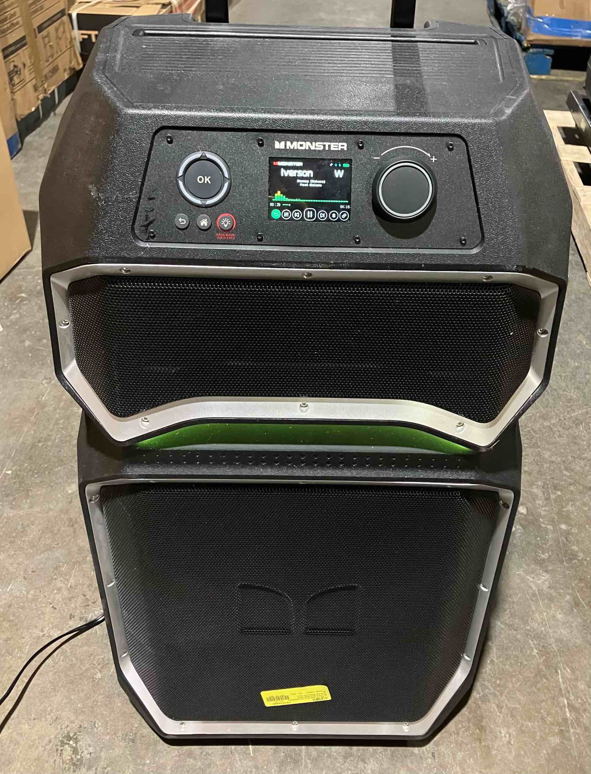 Condition photo showing New/Like New for Monster Rockin Roller X Bluetooth Speaker