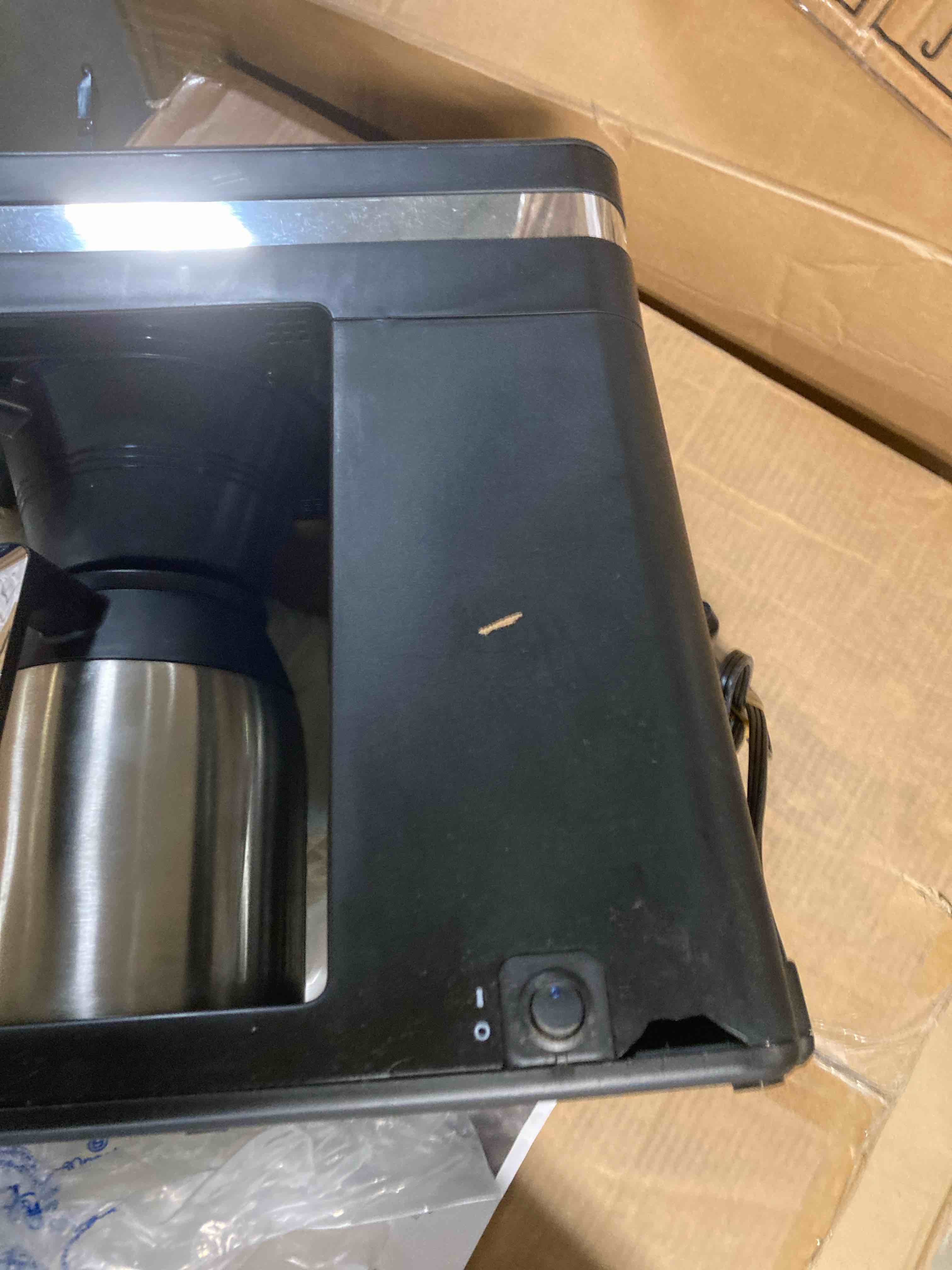 Condition photo showing As Is for BUNN 55200 CSB3T Speed Brew Platinum Thermal Coffee Maker Stainless Steel, 10-Cup, Black Regular Coffee Maker (Used)