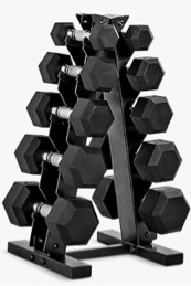 CAP Barbell Coated Dumbbells Weight | Multiple Options Pairs & Sets Chrome Handle (12 total dumbbells, two of each: 5s, 10s, 15s, 20s, and 25s) (no weight tree included)