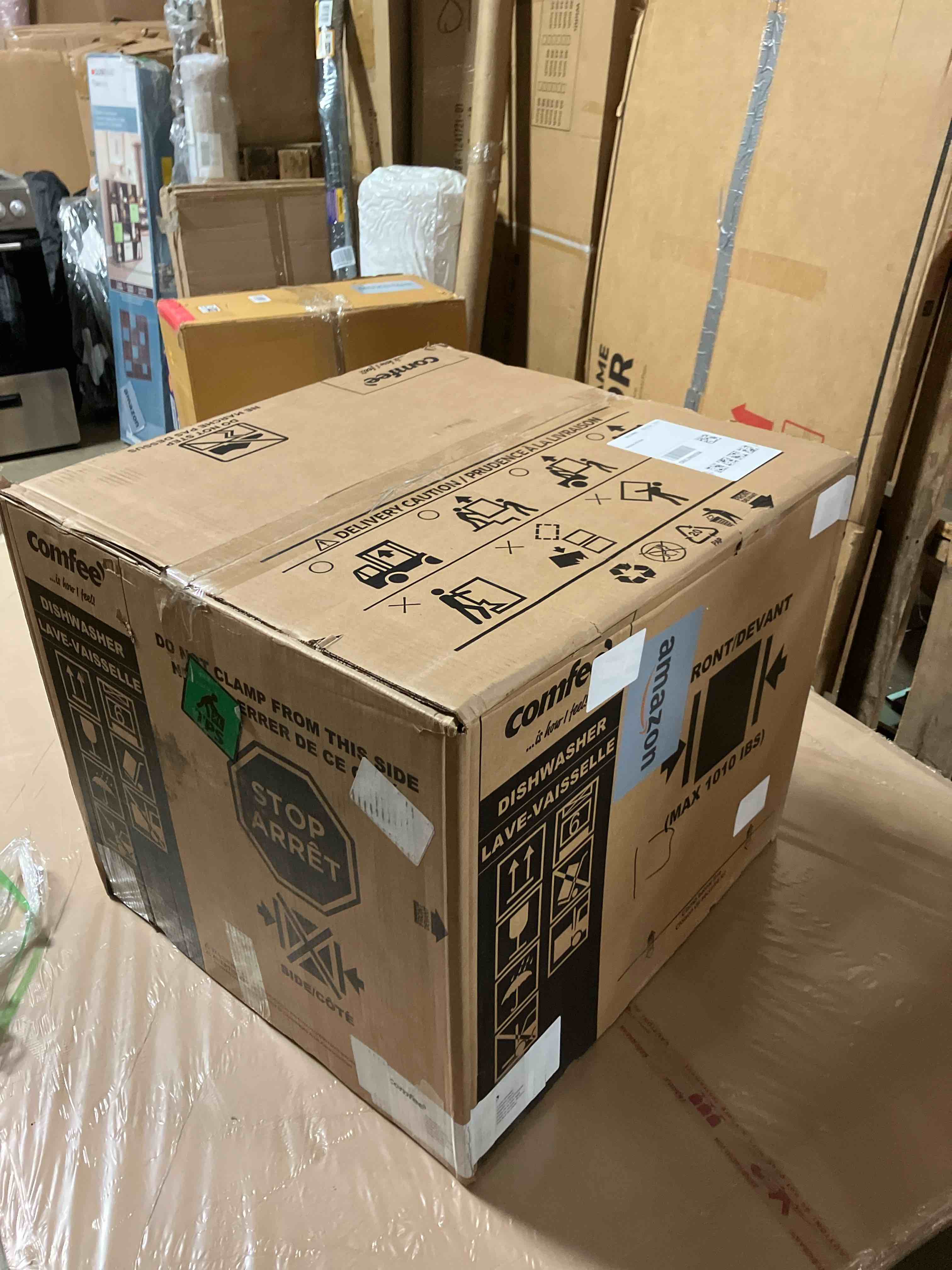 Condition photo showing New/Like New for COMFEE’ Portable Mini Dishwasher, Energy Star, Countertop, 6 Place Settings, with 8 Washing Programs, Speed, Baby-Care, ECO& Glass, Dish Washer for Dorm, RV& Apartment, White Whole White