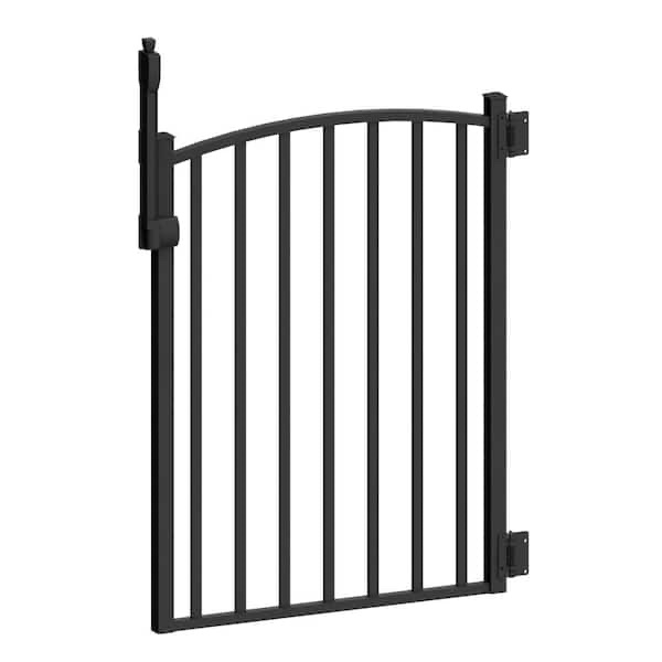 PEAK Aquatine 3 ft. x 4 ft. Black Aluminum Fence Pool Gate
