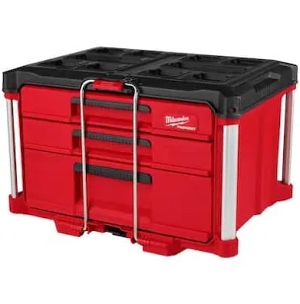 Milwaukee 48-22-8447 22  Modular 3 Drawer Tool Box w/ Metal Reinforced Corners