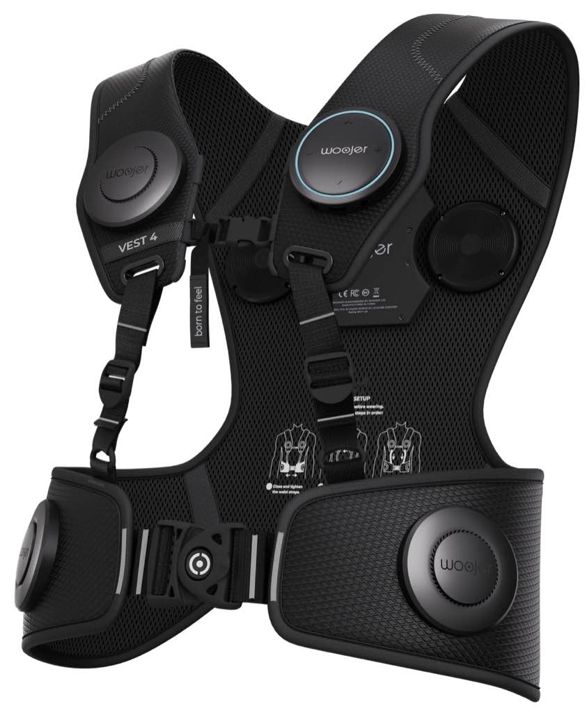 woojer high-fidelity haptic vest 4 - for vr, games, music, movies