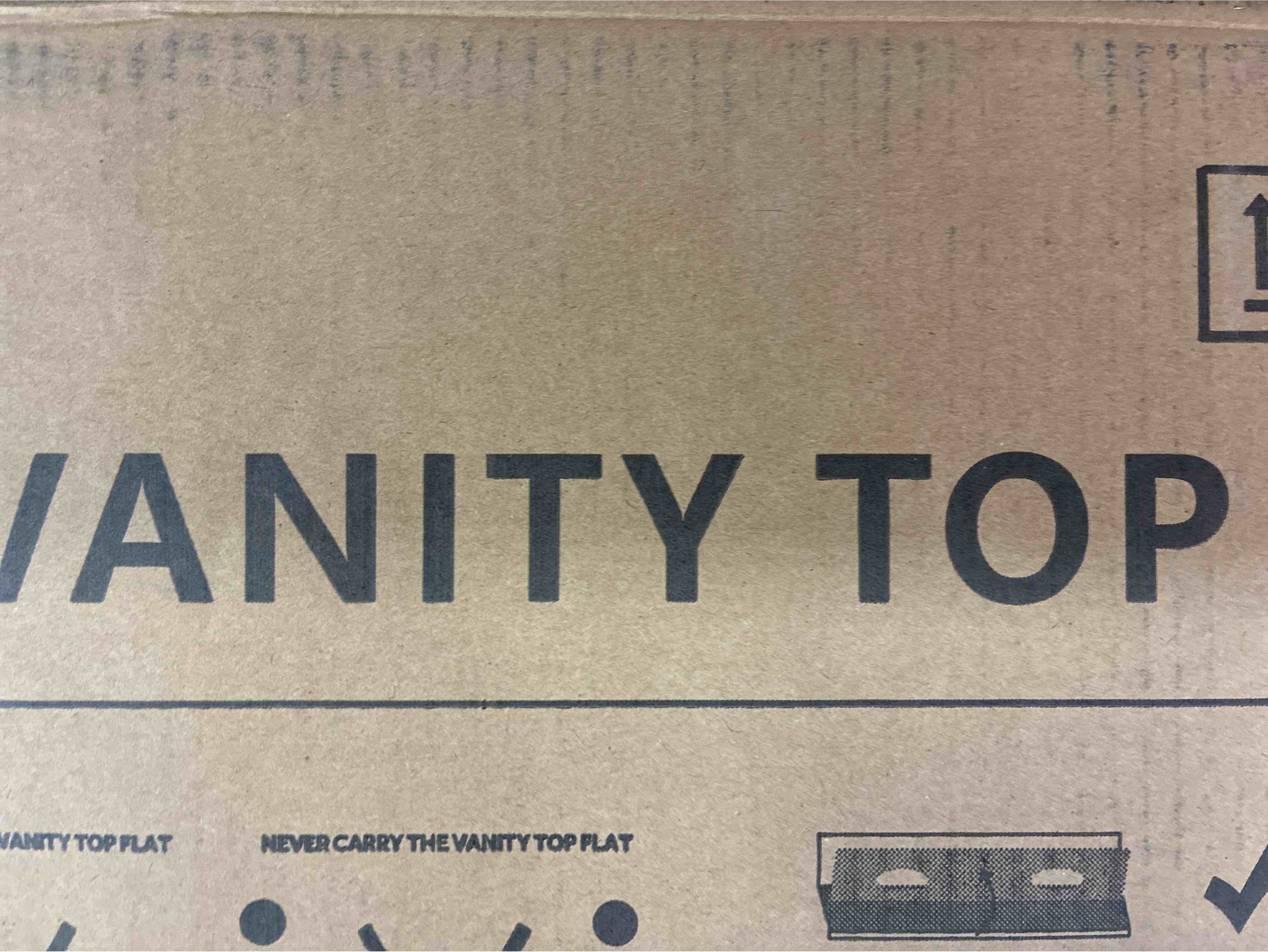 Condition photo showing New/Like New for 60" White Stone Single Bathroom Vanity Top, 60.5” L x 20” W x 1” Thick 