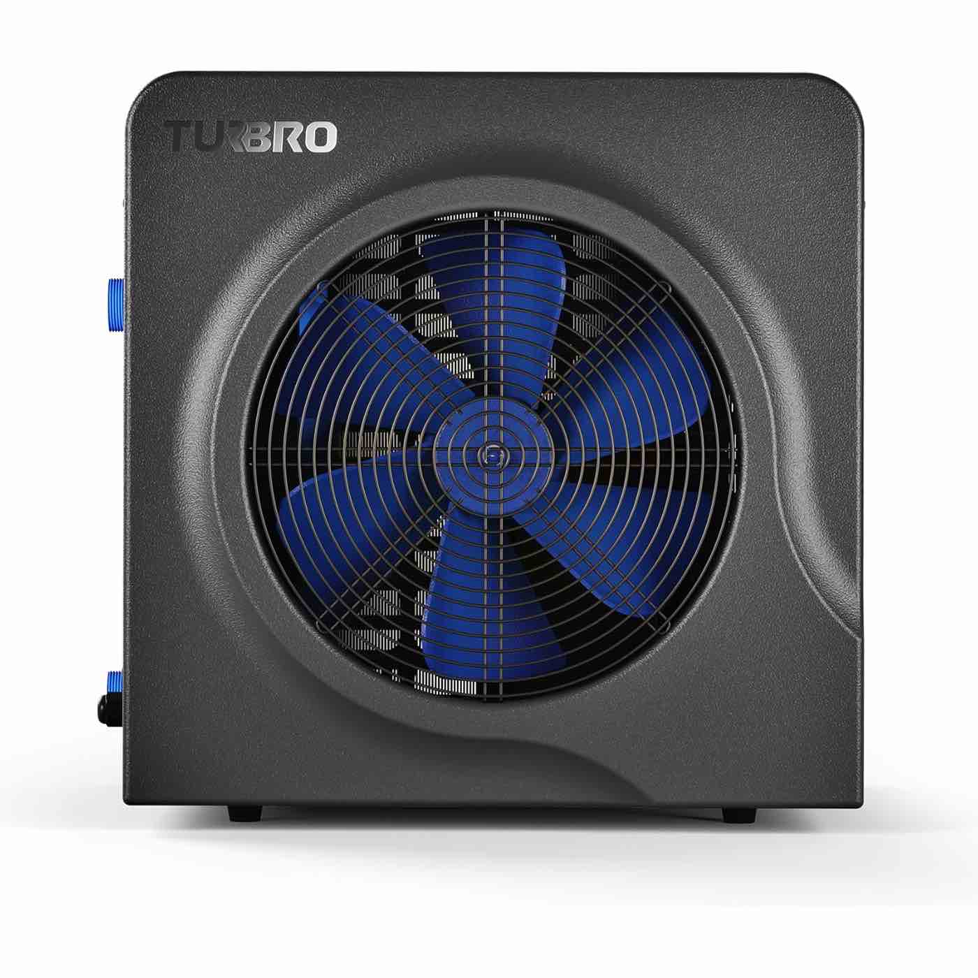 TURBRO 18,000 BTU Swimming Pool Heat Pump, up to 6,000 Gallons, Titanium Heat Exchanger, 5.5 COP, IPX4-Waterproof, 110-120V, Manatee M18, Product Dimensions 21.5"L x 20.6"W x 22.4"H