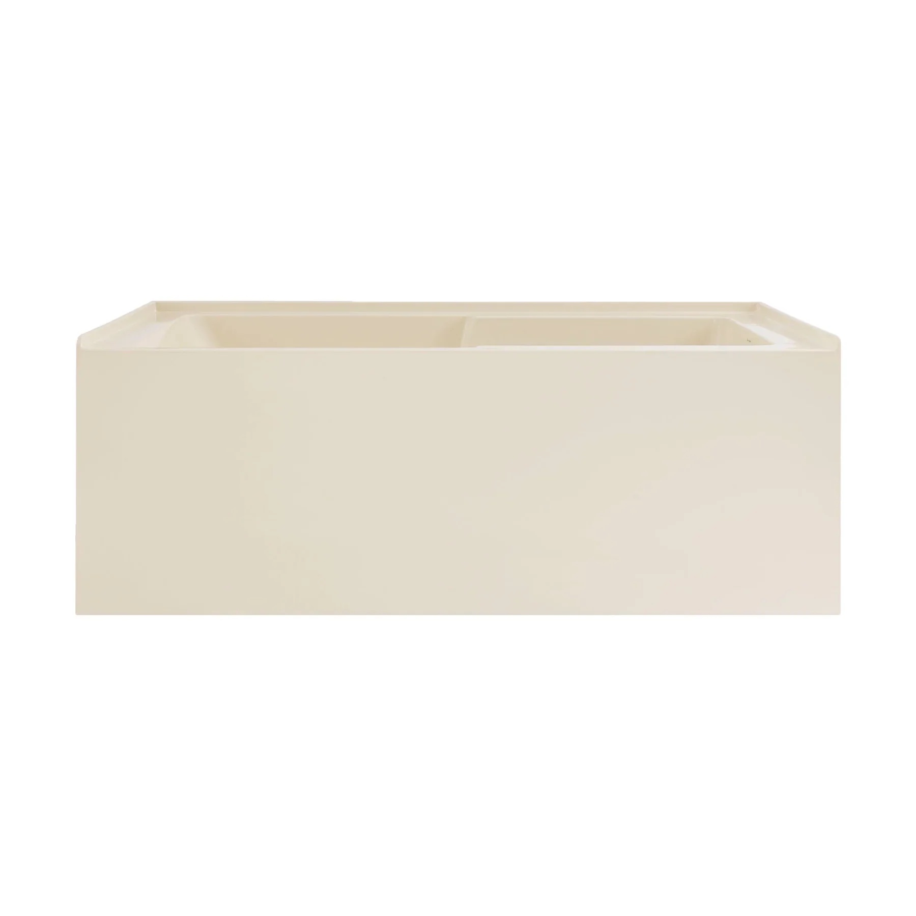 Condition photo showing New/Like New for Voltaire 60" Three Wall Alcove Acrylic Soaking Tub with Right Drain and Overflow. 60” L x 30” W x 21” H