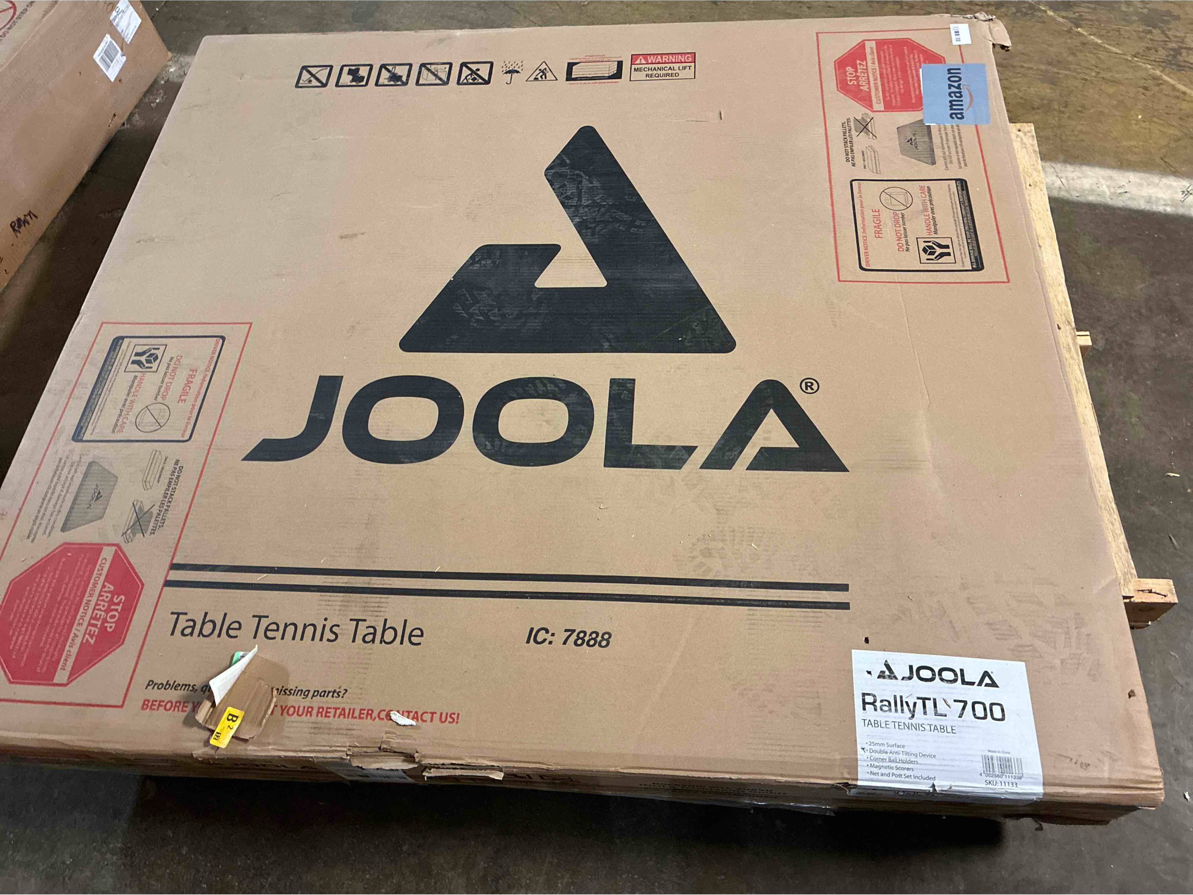 Condition photo showing New/Like New for JOOLA Rally TL Professional MDF Indoor Ping Pong Table w/Quick Clamp Table Tennis Net & Post Set - 10 Minute Easy Assembly - Corner Ball Holders - Tournament Quality - Includes Playback Mode