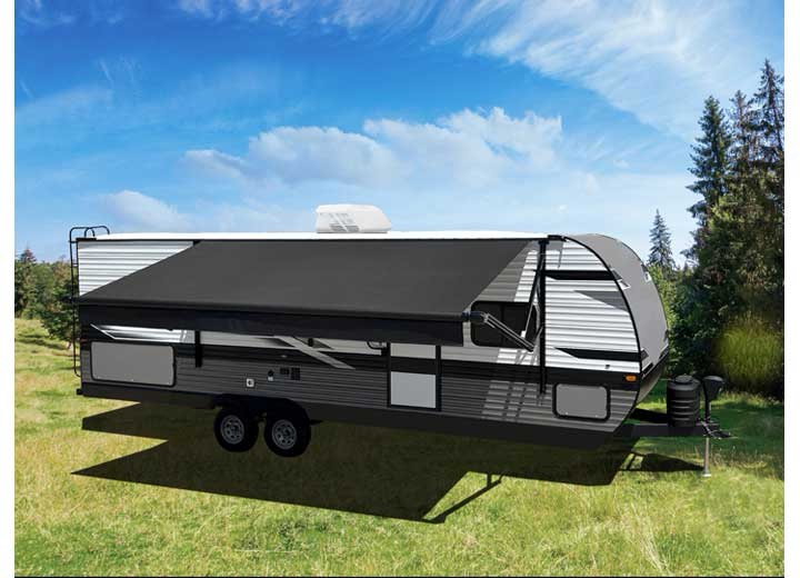 Velarium 10-Foot Black Vinyl Replacement Awning Canopy, 