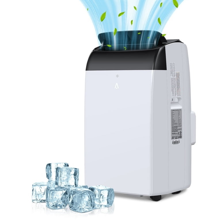 12000 btu 3 in 1 portable air conditioner with remote control and dehumidifier for rooms up to 450 sq feet