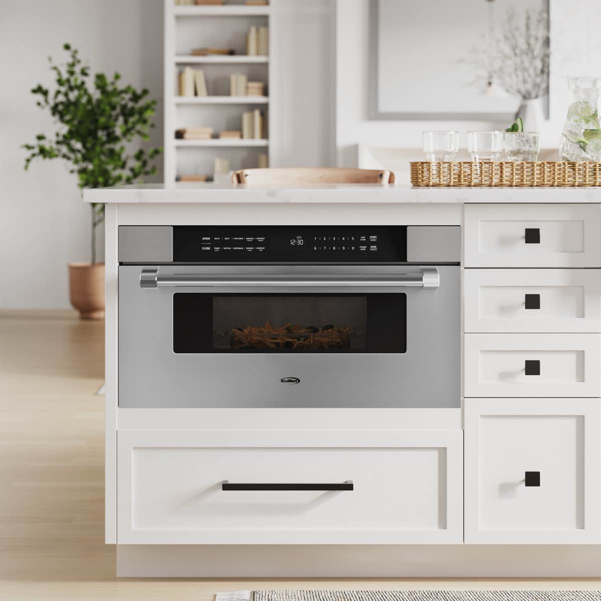 30 in. microwave drawer, 1.2 cu. ft. capacity in stainless-steel- buy & repair: drawer mechanism needs adjusted, door will not close until repaired 