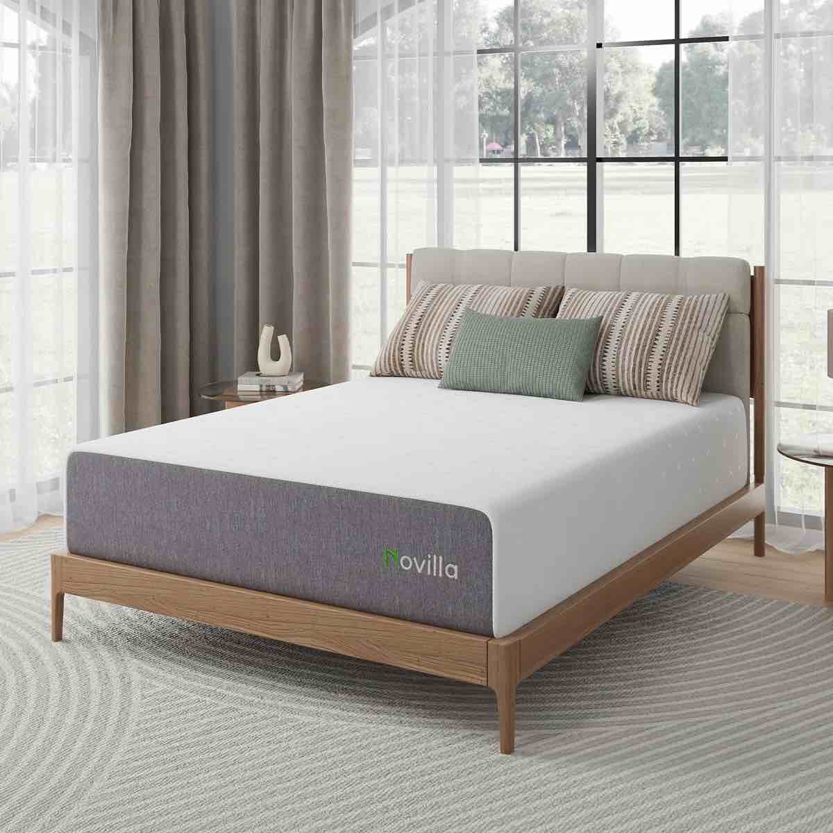 bliss memory foam king size mattress with a 12” comfort cooling structure, aca certified for spinal alignment, nanogel memory foam, overall dimensions 80"l x 60"w x 12"th