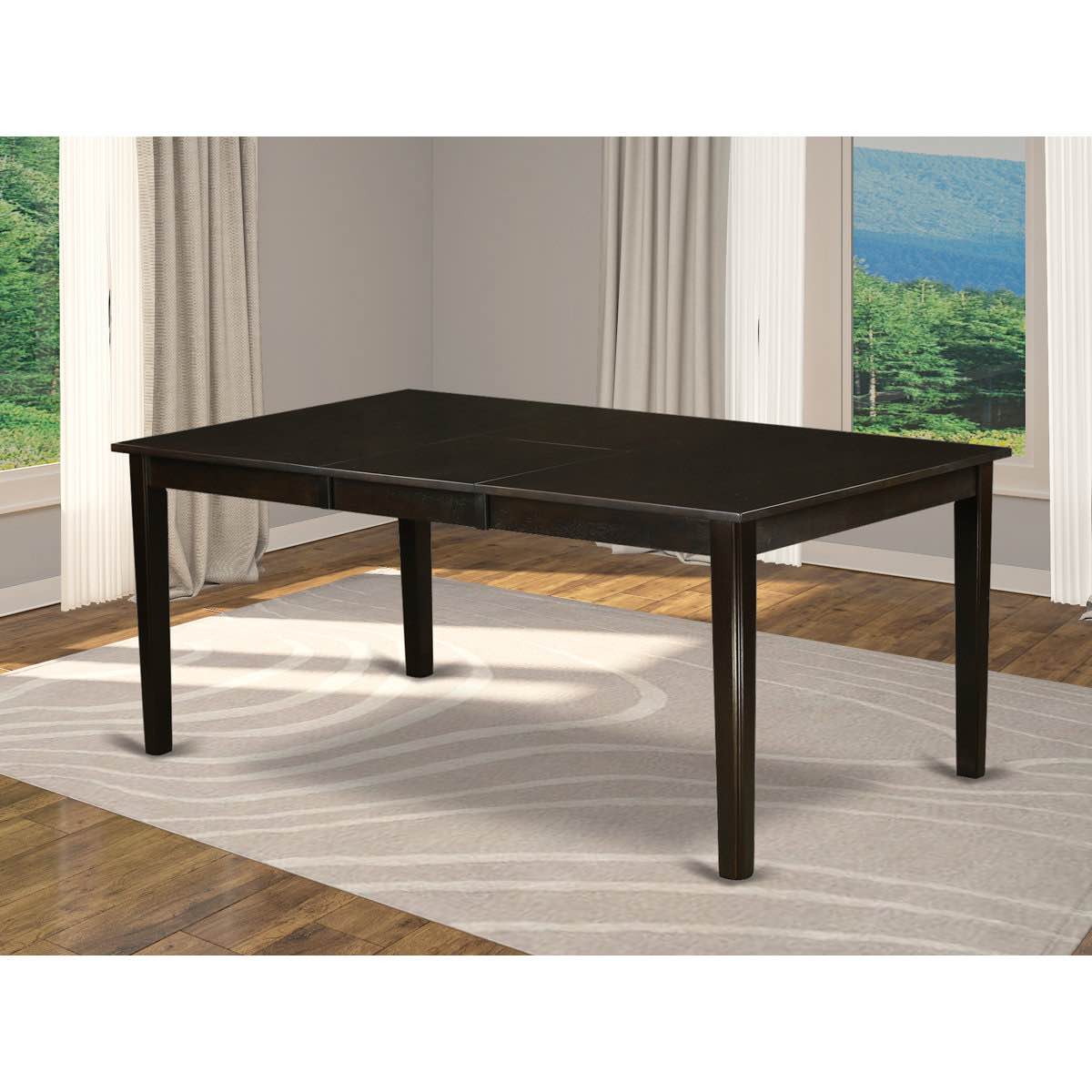 Condition photo showing New/Like New for parfait modern kitchen dining table top with butterfly leaf, cappuccino, customize with your own legs! 30 h x 42 d