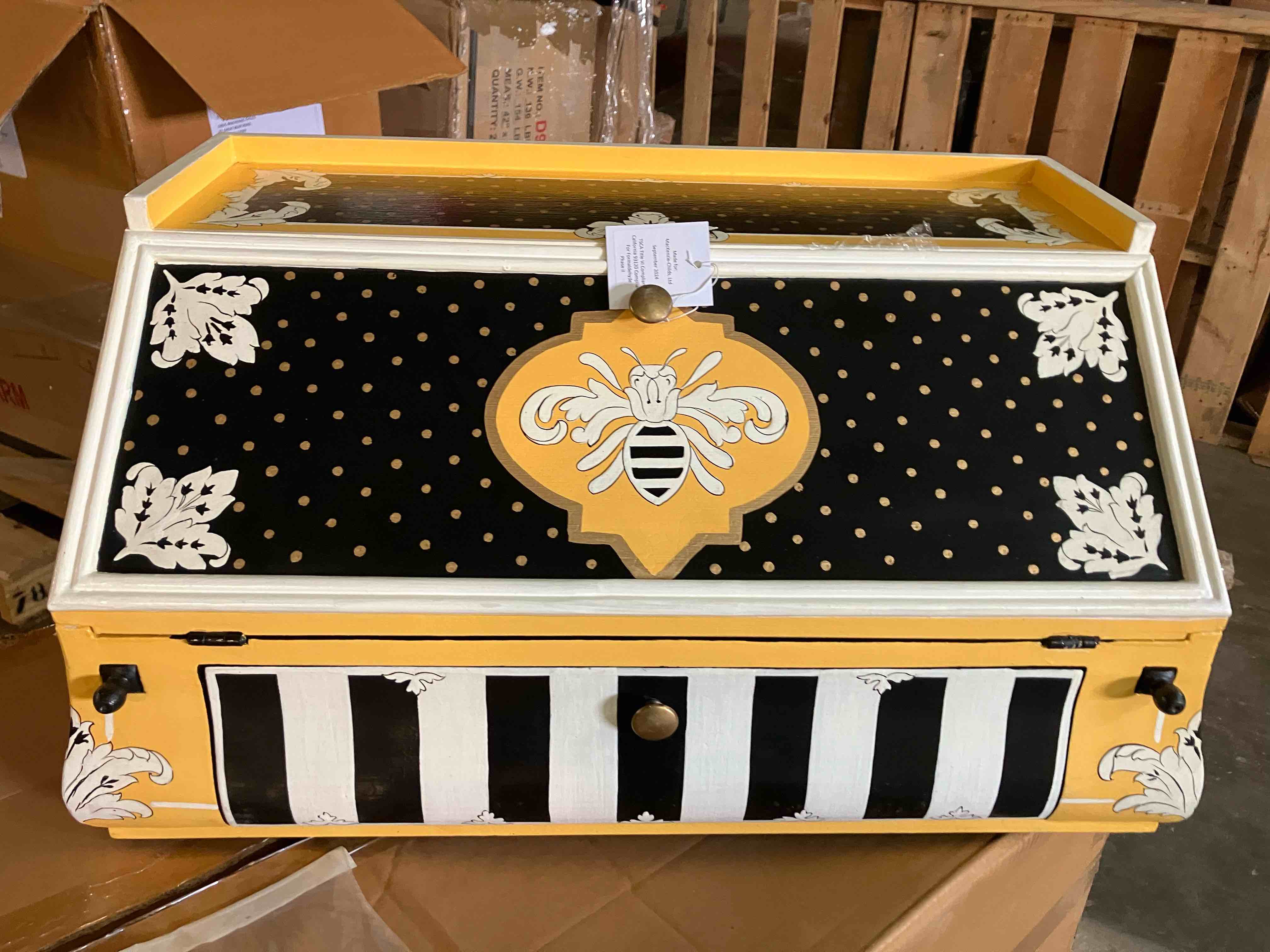 Condition photo showing New/Like New for   mackenzie childs worker bee writing desk