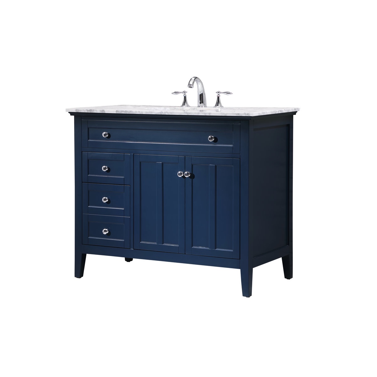 Condition photo showing New/Like New for ain 42'' single bathroom vanity with marble top 35'' h x 42'' w x 21.5'' d