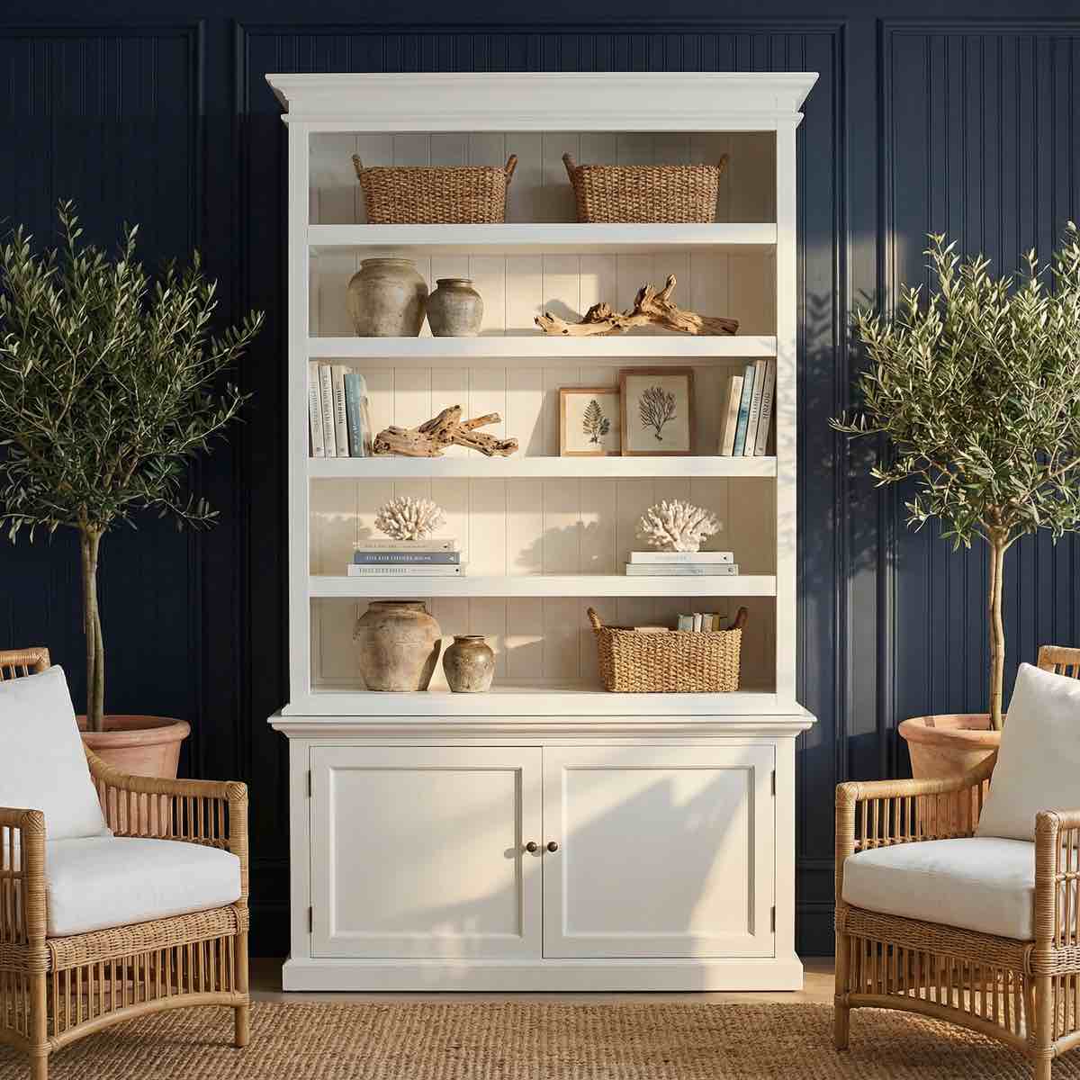 white halifax single-bay hutch. hutch only, customize with your own base! 59.06 × 35-43 x 15-75 inch