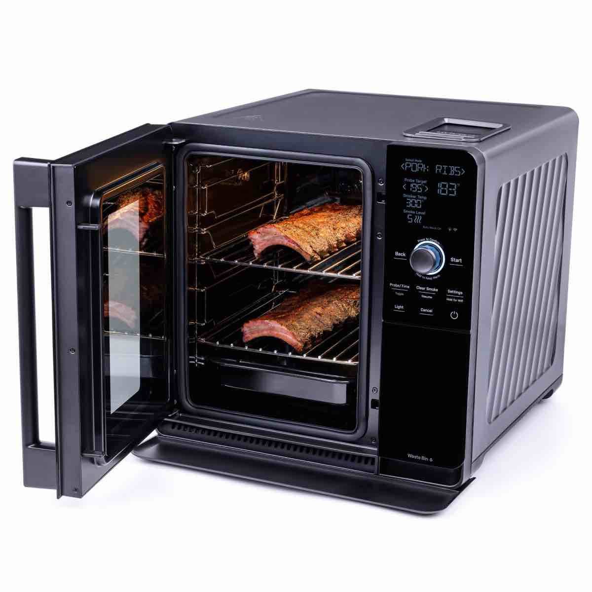 Condition photo showing New/Like New for ge profile smart indoor smoker and accessories 20.35” x 16.25” x 16.5” (new in box)
