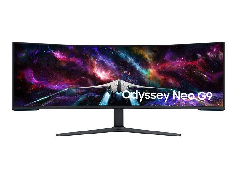 Samsung Odyssey Neo G9 57" Dual 4K HDR 240 Hz Curved Ultrawide Gaming Monitor - (As is because screen is broken, is missing the power supply box, and the base mounting hardware)