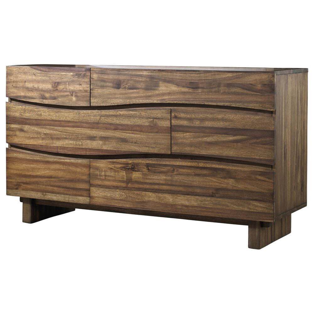 Ocean Sengon Tekik Rich Brown Solid Wood Dresser 