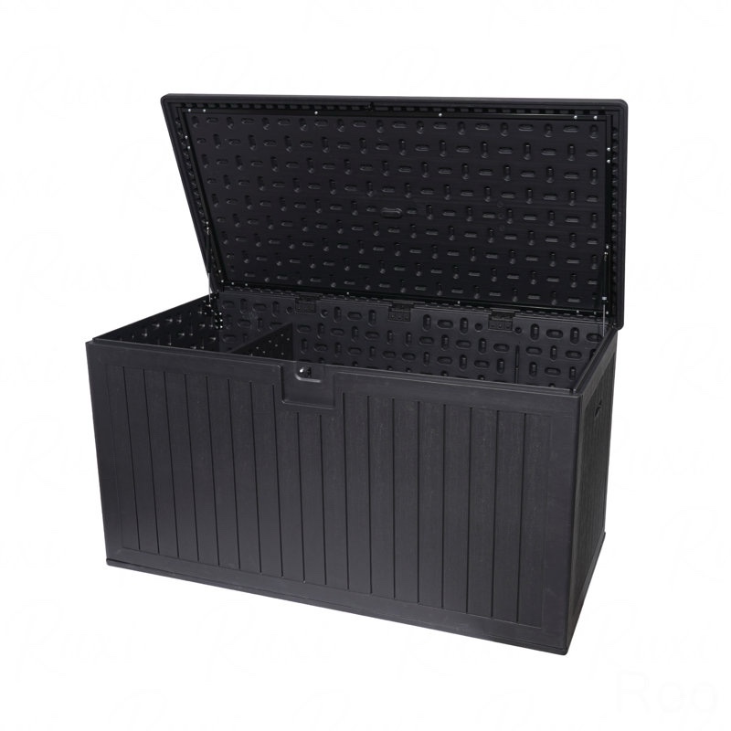 230 Gallon Resin Outdoor Deck Box Waterproof, Extra Large Patio Storage Box With Lockable Storage Containers For Patio Furniture Cushions, Pool Accessories, Garden Tools - 32.68" H x 63.39" W x 32.28" D