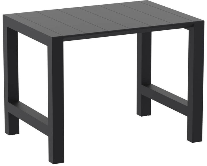 Vegas Bar Table 39 to 55 Extendable Black, with Vegas Umbrella Extension