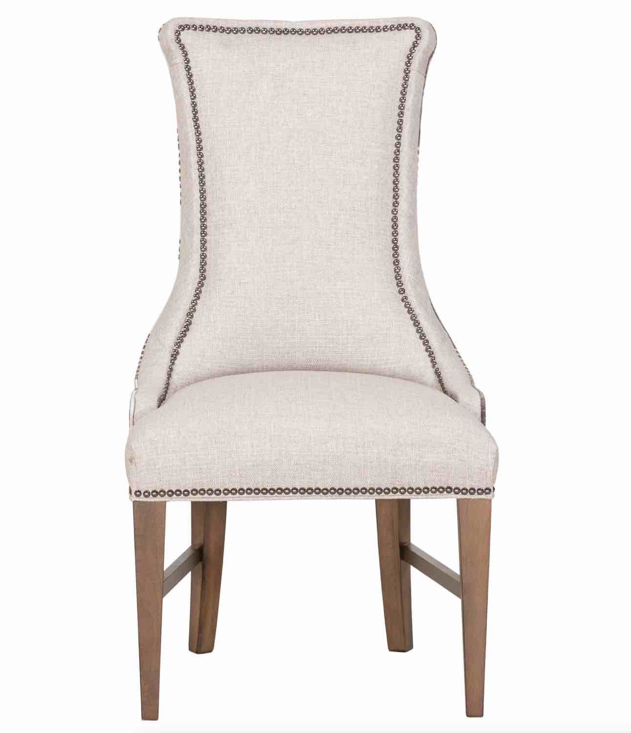 Custom Upholstered Trenton Side Chair (See Lot Photos for Exact Item) Width: 22.50  Depth: 26.50  Height: 41.25