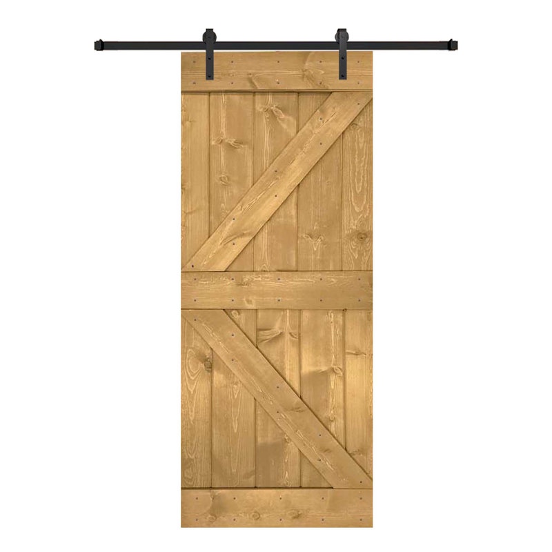 84'' Solid Wood with Installation Hardware Kit