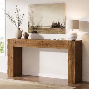 63-Inch Solid Wood Console Table