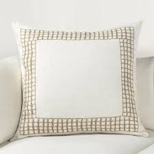 set of 3 Marina Geometric Cotton Blend Throw Pillow