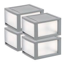 Diedrich 11.88" W Stackble Storage Drawer (Set of 4)