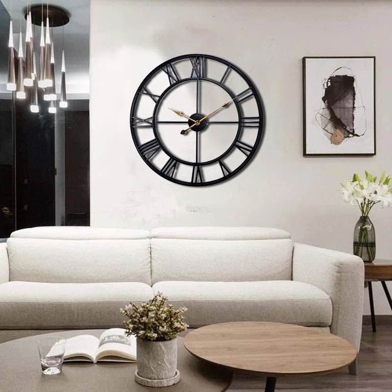 Oversized Devere 24" Wall Clock (Hand on clock bent)