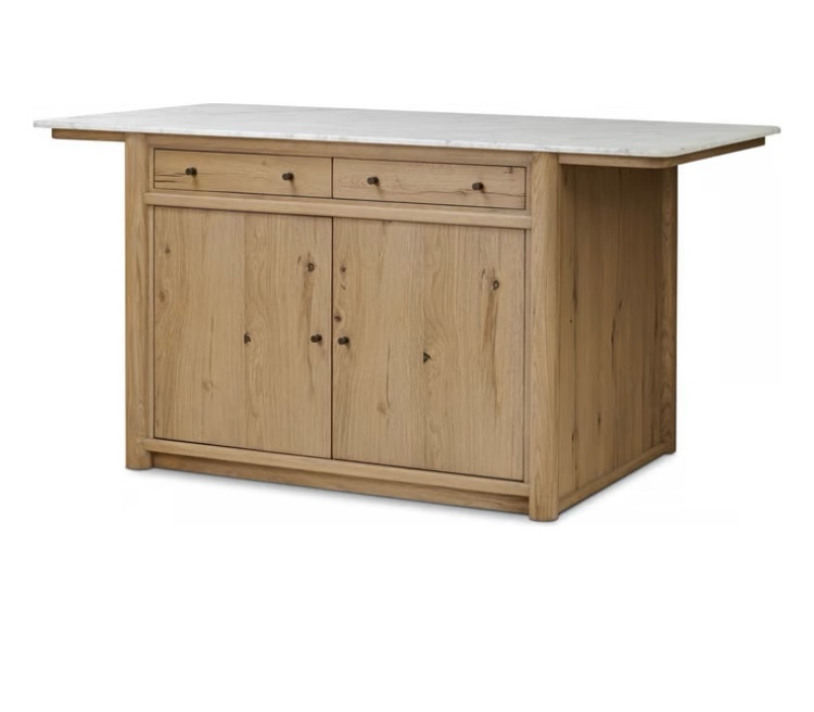 Four Hands Fatim Rustic Aged Oak Kitchen Island Base (Row 21/22)